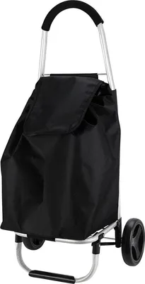 Produktbild von Einkaufstrolley mit Gestell 53 L – Einkaufswagen mit Rädern und großer Tasche