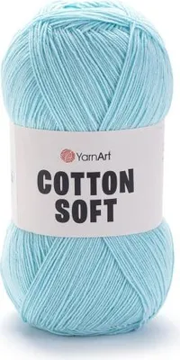 Produktbild von YarnArt Baumwolle Soft Strickgarn 76, Baumwoll-Acryl Mix, 600m/100g, Türkis