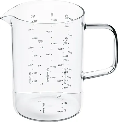 Produktbild von Weis 18527, 1 l, ml, Borosilikatglas, Transparent, 170 mm, 105 mm
