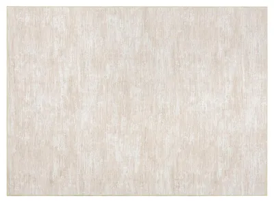 Imagen del producto de Alfombra lavable de 240x340 cm - Alfombra moderna para sala de estar - Acolchada, suave y gruesa - Base antideslizante - Lavable a máquina - Color blanco