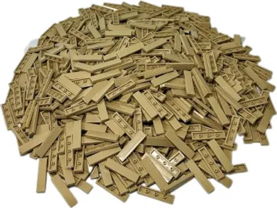 Image de LEGO® 1x4 Carreaux Beige clair - 2431 NOUVEAU  Quantité 100x