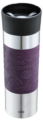 Produktbild von Cilio Isoliertrinkbecher VIAGGIO 500 ml lila 546170 4017166546170