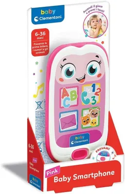 Produktbild von Clementoni Interaktives Baby Smartphone Rosa Lernspielzeug für Kleinkinder
