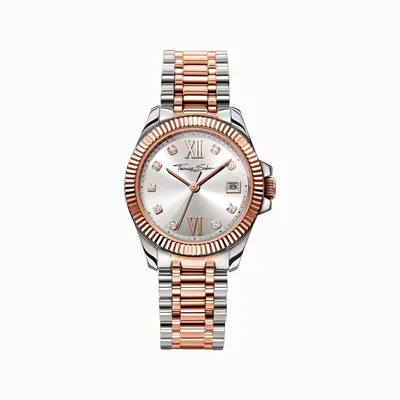 Produktbild von Thomas Sabo Damenuhr silber/roségoldfarben WA0219-272-201