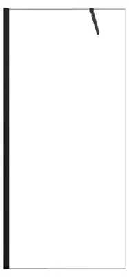 Produktbild von Duschspa Walk-In Dusche 90x200cm Schwarz matt Duschwand 10mm NANO ESG-Glas mit 73-120cm verstellbarem Stabilisator F084B Duschabtrennung
