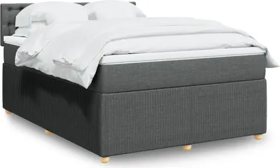 Produktbild von Möbel Boxspringbett mit Matratze Dunkelgrau 160x200 cm Stoff - Klassische Bettrahmen 3287522