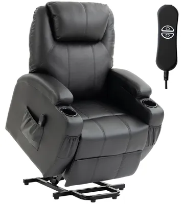Produktbild von HOMCOM Fernsehsessel Relaxsessel mit Aufstehhilfe, Liegefunktion, USB-Anschluss