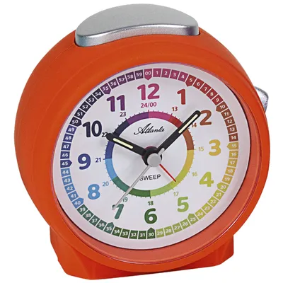 Produktbild von Atlanta 1999/12 Wecker für Kinder Quarz analog Kinderwecker orange