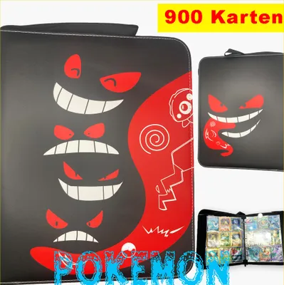 Produktbild von Pokémon Pikachu Ordner - Pokemon Sammelkarte Album Buch 900 karten Weihnachten
