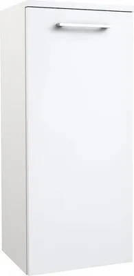 Produktbild von Badezimmer - Seitenschrank Rajkot 91, Farbe: Weiß matt – 80 x 35 x 28 cm (H x B x T)