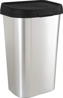 Produktbild von Famanu Abfallbehälter 50 Liter - Metaallook