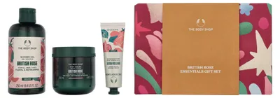 Produktbild von The Body Shop G3 Small British Rose Geschenkset Hand Cream 30ml/Body Butter 50ml/Shower Cream 60ml