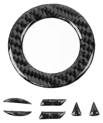 Produktbild von Kohlefaser-Lenkrad-Emblem-Füller-Aufkleber, Auto-Dekor-Zubehör für CC