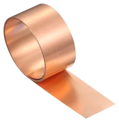 Kupferfolie 3000x30x0,1 mm, 99,9 % reines Kupfer, 1 Rolle