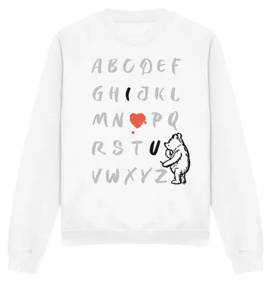 Imagen del producto de Sudadera "Clásica" de Winnie the Pooh, uni, para hombre/mujer, modelo TV41605 (Talla L), color blanco