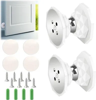 Produktbild von Magnetische deurhouder voor caravan - kiezelgel - wit - deurslot - camper - boot - 2 stuks