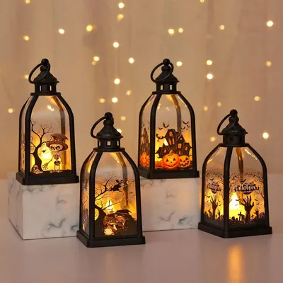 Productafbeelding van Halloween-lantaarn, pompoenlantaarn, heksengeest Halloween-decoratie voor binnen en buiten