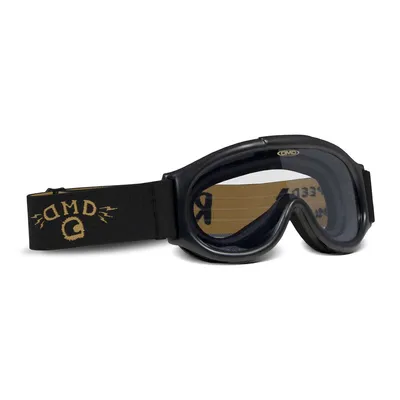 Image de Masque fantôme noir avec visière transparente pour le casque DMD Vintage Seventyfive Racer