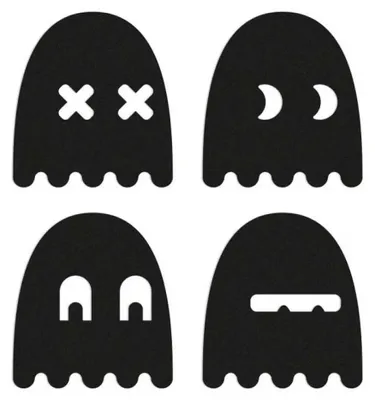 Produktbild von Reflective Berlin Ghost Reflektierende Aufkleber Schwarz  Schwarz One Size
