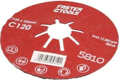 Produktbild von Schleifteller Fächerscheibe Körnung 40 Fächerschleifscheibe Ø 125 x 22 mm