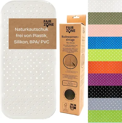Zdjęcie produktu dla Mata antypoślizgowa - 96 x 34 cm - PVC - Można prać w pralce - Biała