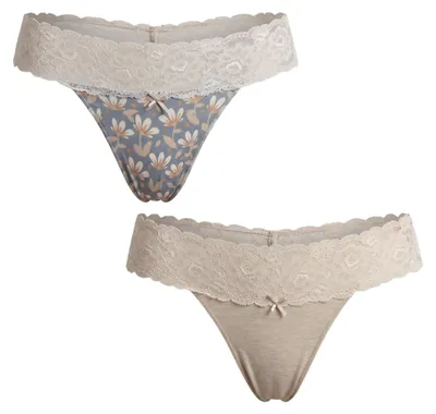 Produktbild von Janira 2er-Pack Damen-Baumwoll-Tangas Coquettes 1032357