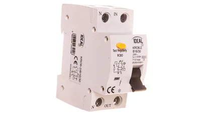Produktbild von Differenzialschutzschalter 2P B 16A 0,03A Typ AC KRO6-2/B16/30 23210