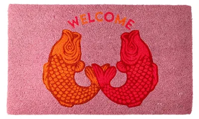 Produktbild von Gift Company Fußmatte aus Kokosfasern Welcome Kois (75x45cm)