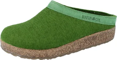 Produktbild von HAFLINGER Grizzly Torben Damen Hausschuhe grün Wollfilz - Größe: 40