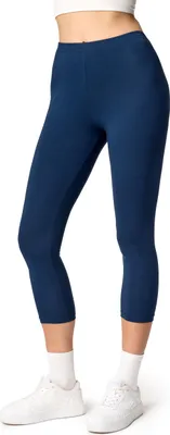 Image de Ladeheid leggings 3/4 dames en coton LA40-132 (bleu marine, L)