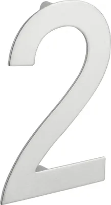 Image de Chiffre 2 à visser, inox, H.100mm - THIRARD