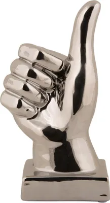 Produktbild von Present Time - Ornament Okay - Silber - 11.5x8x20.8cm