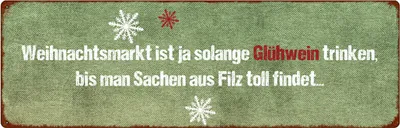 Produktbild von Shabby Chic Metallspruchschild Weihnachtsmarkt