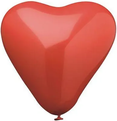 Produktbild von Papstar Luftballons, rot Ø 19 cm "Heart" medium, 48 Stück