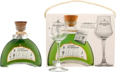 Produktbild von Sharish O Poejo do Sharish Likör im Set mit Glas // 0,5L 20%