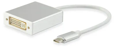 Immagine prodotto di Adattatore da USB tipo C a DVI-I a doppio collegamento di Equip