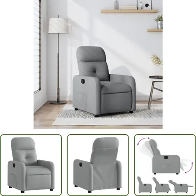 Zdjęcie produktu dla Leżanka Living Store z jasnoszarego materiału