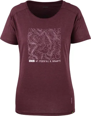 Produktbild von iXS Damen T-Shirt Flow Contour Tech Tee , Raisin - Violett, 44