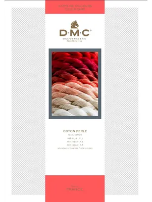 Produktbild von DMC gedruckte Farbkarte Coton Perle