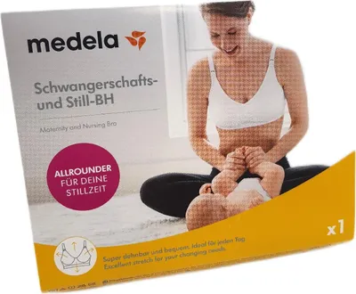 Produktbild von Medela Still BH Schwangerschafts BH Weiß L Damen Unterwäsche BH Still stillen Komfort