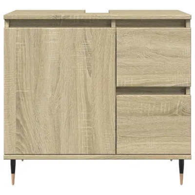 Produktbild von "Winterschlussverkauf "Badkommode/Badschrank Modernes Design - Badezimmerschrank Badmöbel - Sonoma-Eiche 65x33x60 cm Holzwerkstoff NeuMöbel 5868244