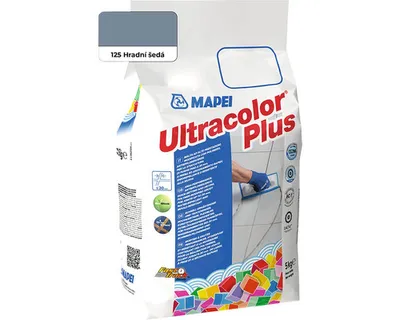 Obrázek produktu pro Spárovací hmota Mapei Ultracolor Plus 125 hradní šedá 5 kg