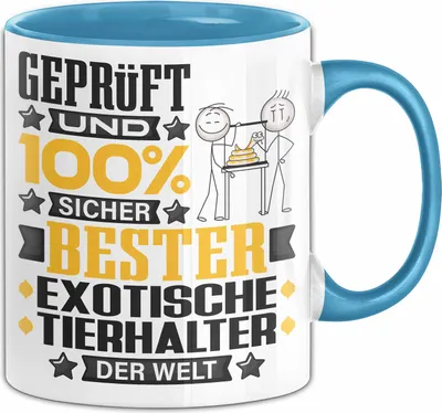 Produktbild von ExotischeTierhalter Geschenk Lustiger Spruch für ExotischeTierhalter Geschenkidee Bester ExotischeTierhalter Der Welt (Blau)