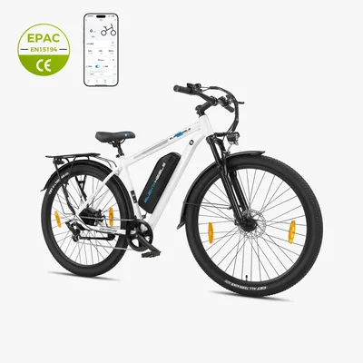 Produktbild von E-Bike 26 Zoll Elektrofahrrad, 36V 10,4Ah Akku(60-90km), 7-Gang Shimano, 25 km/h, E-Mountainbike mit Federgabel, Scheibenbremsen & LCD-Display