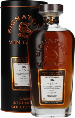 Image de Signatory Vintage JURA 16 Years Old 1st Fill Oloroso Sherry Butt Cask Strength #16 2009 54,4% Vol. 0,7l in Tinbox