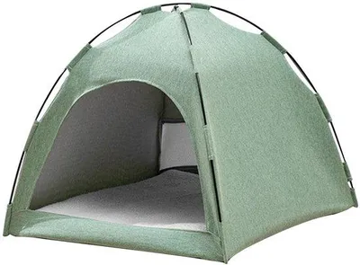 Immagine prodotto di Piccola tenda traspirante in poliestere, adatta a cani e gatti, lavabile - dimensioni 42x42x35 cm - portatile e stabile
