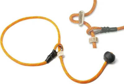 Produktbild von Mystique® Field trial Kurzführer 6mm mit Zugbegrenzung orange/rot 70cm