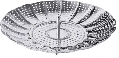 Produktbild von Gemüsedämpf-Einsatz, Dampfeinsatz, Edelstahl 18/10, Ø14-20 cm wählbar : 14 cm Variante: 14 cm