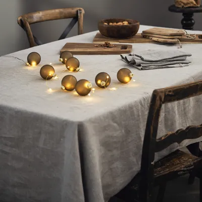 Produktbild von Lichterkette Bliss 8 Kugeln gold LED Timer L 160cm