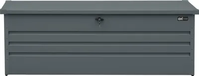 Produktbild von AXI Miles Gartenbox aus Metall in Anthrazit 1000 | Outdoor Kissenbox für den Garten mit Boden und Schloss | Outdoor Aufbewahrungsbox / Auflagenbox
